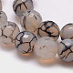 Chapelets de perles en agate veine de dragon naturelle G-K166-07F-12mm-15-3