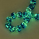 Brins de perles au chalumeau transparentes lumineuses faites à la main LAMP-T017-04F-4