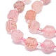 Chapelets de perles aux fraises en quartz naturel G-O201B-59A-3