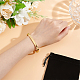 Unicraftale 1pc bracelet à charnière rectangle en zircone cubique transparente BJEW-UN0001-37G-4