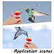 Craspire alimentatore ad anello per colibrì 8 pz 2 colori alimentatore manuale per colibrì per esterni natura cortile fiore strumenti di alimentazione per colibrì tenuti in mano mini strumenti di alimentazione manuale AJEW-CP0002-57-6
