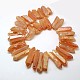 Chips galvani natürlichen Quarzkristall Perlen Stränge G-N0128-58-2