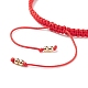 Bracelet de perles tressées rondes mauvais œil au chalumeau BJEW-TA00139-01-5