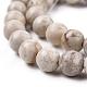 Chapelets de perles maifanite/maifan naturel pierre  X-G-I187-8mm-01-6