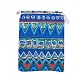 黄麻布製梱包袋ポーチ  巾着袋  ブルー  17.3~18.2x13~13.4cm X-ABAG-L005-G11-2