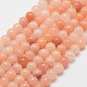Chapelets de perles en aventurine rose naturel G-N0185-04-3mm-1