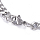 304 Stainless Steel Curb Chain ID Bracelets BJEW-G631-04P-4