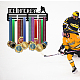 Support mural d'affichage de support de cintre de médaille de fer de thème de sports ODIS-WH0021-683-7