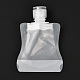 ペットのプラスチック製トラベルバッグ  マットスタイルの空の詰め替え可能なバッグ  キャップ付きの長方形  化粧品用  透明  11.1cm  容量：30ml（1.01液量オンス） ABAG-I006-03-1