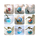 Handmade Blown Glass Globe Beads BLOW-PH0001-09-5