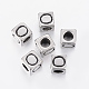 304 Stainless Steel Large Hole Letter European Beads STAS-H428-01AS-O-1