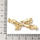 Латунные микро проложить кубического циркония раз за застежками KK-B098-09G-03-3