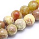 Natural Bloodstone Beads Strands G-I213-25-6mm-1