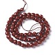 Chapelets de perles en jaspe rouge naturel G-L493-29-3