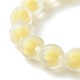 Bead in Bead Transparent Acrylic Pumpkin Beads Stretch Bracelet for Kid BJEW-JB06593-7