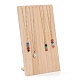 Holzkette Schmuck Halskette Halter, langer Kettenständer, rauchig, 25.2x14.8x9.5 cm