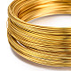 炭素鋼メモリーワイヤー  首輪ネックレス作り用  ネックレスワイヤー  ゴールドカラー  22ゲージ  0.6mm  約900の円/ 1000 G MW11.5CM-G-2