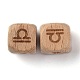 Natural Wood Constellation Beads WOOD-M002-07-3