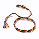 Braccialetto orgoglio arcobaleno BJEW-F419-09-1