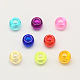 Perles européennes en acrylique transparente MACR-Q156-02-1