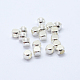 Cube Brass Spacer Beads X-KK-L015C-01S-1