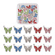 30 pz 5 colori in lega di zinco ciondoli per gioielli farfalla FIND-TA0001-61-1