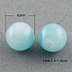 Imitation Jade Glass Round Beads Strands X-DGLA-S076-10mm-19-1