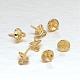 Real Gold Plating Brass Cup Pearl Bail Pin Charms KK-L147-210-NR-1