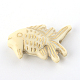 Fish Plating Acrylic Beads PACR-Q102-108A-2