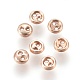 Alloy Buttons PALLOY-WH0037-01RG-3mm-2
