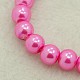 Glass Pearl Round Loose Beads For Jewelry Necklace Craft Making X-HY-8D-B54-1