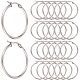 30 пара серег-колец из нержавеющей стали 304 EJEW-SP0001-02A-P-1