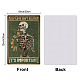 SUPERDANT Metal Tin Sign Skeleton Self Love Vintage Skull Flowers Birds Tin Painting Retro Plaque Wall Art Poster Old Fashion Aluminum Sign Home Bedroom Girl's Room Wall Decor AJEW-WH0189-208-2