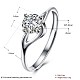 Adjustable 925 Sterling Silver Cubic Zirconia Finger Rings RJEW-BB20739-6-6