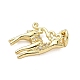 Латунные микро проложить кубического циркония подвески KK-K368-06D-G-2