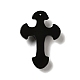 ナチュラルレインボーオブシディアンビッグペンダント  宗教  クロス  51.5x35.5x11mm  穴：1.4mm G-D471-08-2