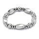 Non-magnetic Synthetic Hematite Stretchy Bracelets BJEW-K001-03A-3