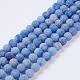 Natürlichen blauen Aventurin Perlen Stränge G-J376-31-8mm-1