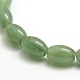 Oval Natural Green Aventurine Beads Strands G-P063-05-3