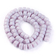 Chapelets de perles en verre opaque de couleur unie GLAA-A036-I19-2