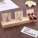 1-Slot Wooden Earring Display Card Stands EDIS-R027-01A-01-1