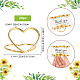CRASPIRE 20PCS Love Heart Iron Place Card Holders Mini Golden Photo Picture Note Clip Holders for Wedding Anniversary Birthday Table Decorations ODIS-CP0001-01-2