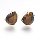 Natural & Synthetic Gemstone Stud Earrings EJEW-L196-03-2