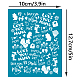 Olycraft 4x5-дюймовый глиняный трафарет «С Днем матери» DIY-WH0341-102-2