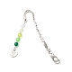 Signets en perles acryliques transparentes de couleur dégradée AJEW-JK00202-2