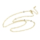 Цепочки-колье из латуни толщиной 3 мм NJEW-P339-02B-G-5