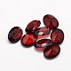 Faceted Oval Glass Rhinestone Cabochons GLAA-P010-18mm-03-2