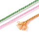 30 м окрашенный сегментный хлопковый шнур для макраме&nbsp;OCOR-T018-01U-3