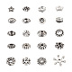 Kissitty 400 pièces 20 styles perles d'espacement en alliage de style tibétain FIND-KS0001-25-3