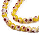 Round Millefiori Glass Beads Strands LK-P001-38-3